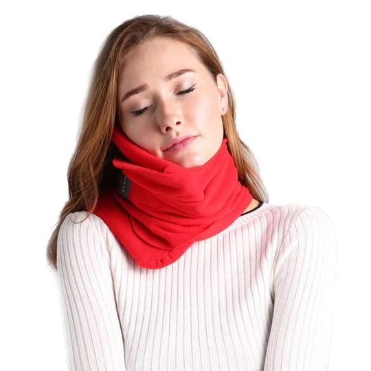 Ergonomic Travel Pillow with Microbead Support for Neck Comfort – Portable and Lightweight 3
