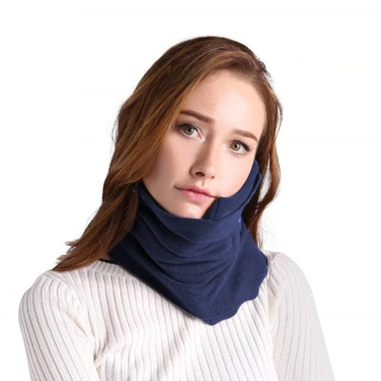 Ergonomic Travel Pillow with Microbead Support for Neck Comfort – Portable and Lightweight 4
