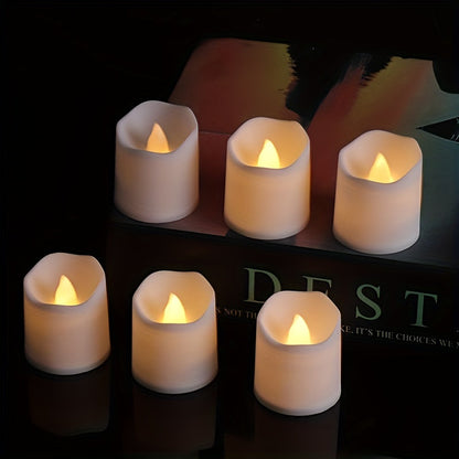 Flameless LED Tea Lights – Warm Flickering Glow for Weddings and Celebrations, 24/50/100 Pack 1