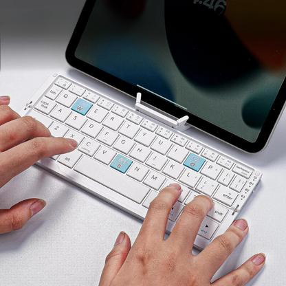 Foldable Bluetooth Keyboard with Magnetic Stand – Portable Wireless Keyboard for Tablets and iPads 0