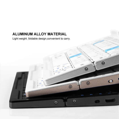 Foldable Bluetooth Keyboard with Magnetic Stand – Portable Wireless Keyboard for Tablets and iPads 4