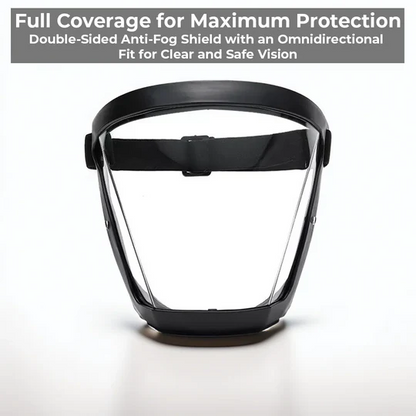 Full Face Anti-Fog Shield with Adjustable Band – Reusable Waterproof Safety Goggles 3