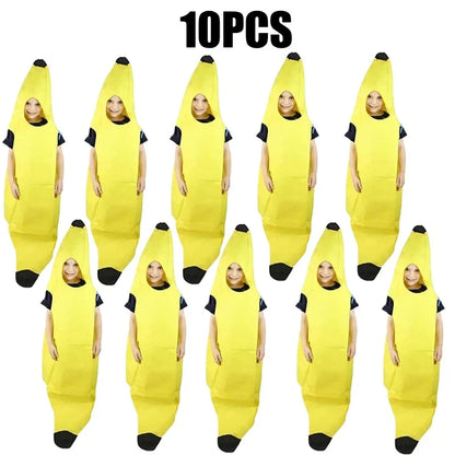 Funny Banana Costume for Men - Adult Halloween Costume for Parties and Carnivals, Bright Yellow, Lightweight Design