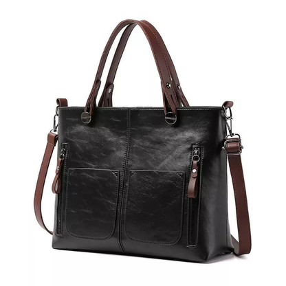 Genuine Leather Handbag with Removable Strap – Versatile and Durable Design 1