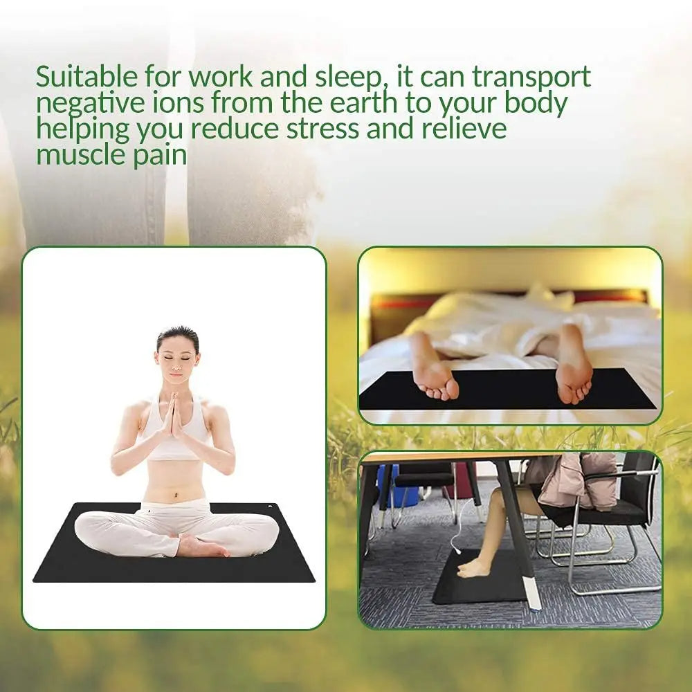 Grounding Mat for Improved Sleep and Wellness – Eco-Friendly Earthing Pad 2