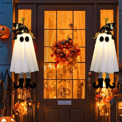 Halloween LED Light Up Witch Ghost Decorations for Indoor and Outdoor Use – Scary Hanging Ornaments for Spooky Parties