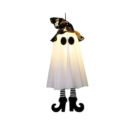 Halloween LED Light Up Witch Ghost Decorations for Indoor and Outdoor Use – Scary Hanging Ornaments for Spooky Parties