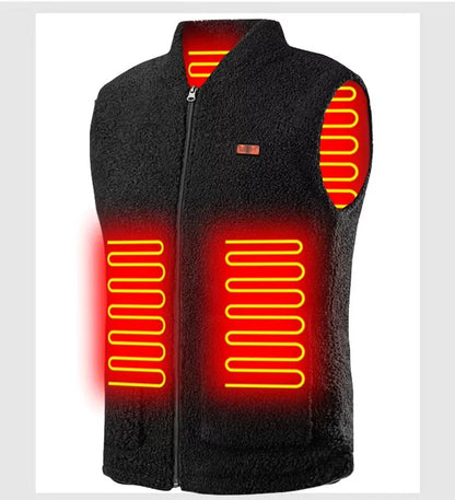 Heated Vest for Men – Smart USB Electric Fleece Jacket for Outdoor Activities, Lightweight and Comfortable 5