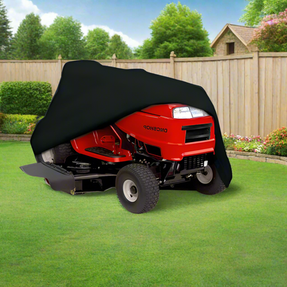 Heavy-Duty Waterproof Lawn Mower Cover – All-Weather Protection with Universal Fit 0