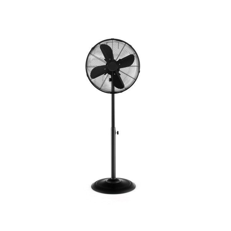 Height-Adjustable 16-Inch Oscillating Pedestal Fan with 3 Speed Settings – Ideal for Indoor Use 0