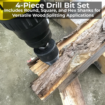 High-Carbon Steel Firewood Splitter Drill Bit for Quick Wood Splitting – Compatible with All Drills, Efficient U-Shaped Design 4