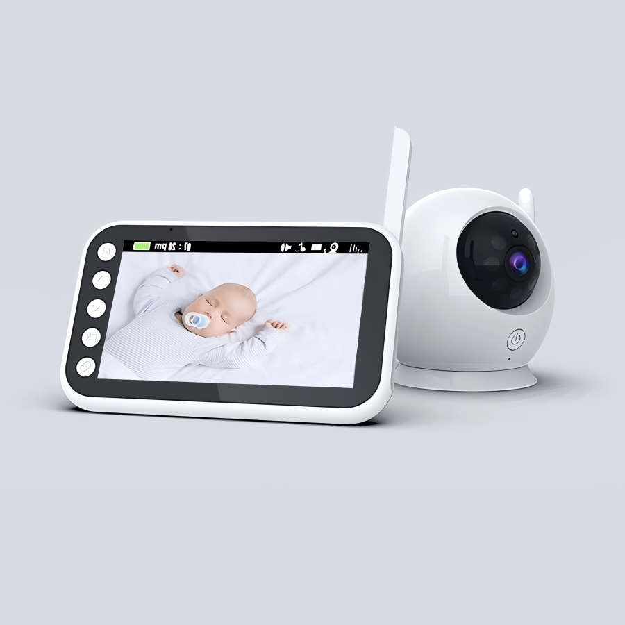 High-Definition Baby Monitor Camera with Night Vision, Two-Way Audio, and Temperature Display – Secure Wi-Fi-Free Monitoring 1