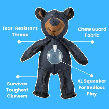 Indestructible Bear Dog Toy for Heavy Chewers – Durable and Interactive Plush Toy 5