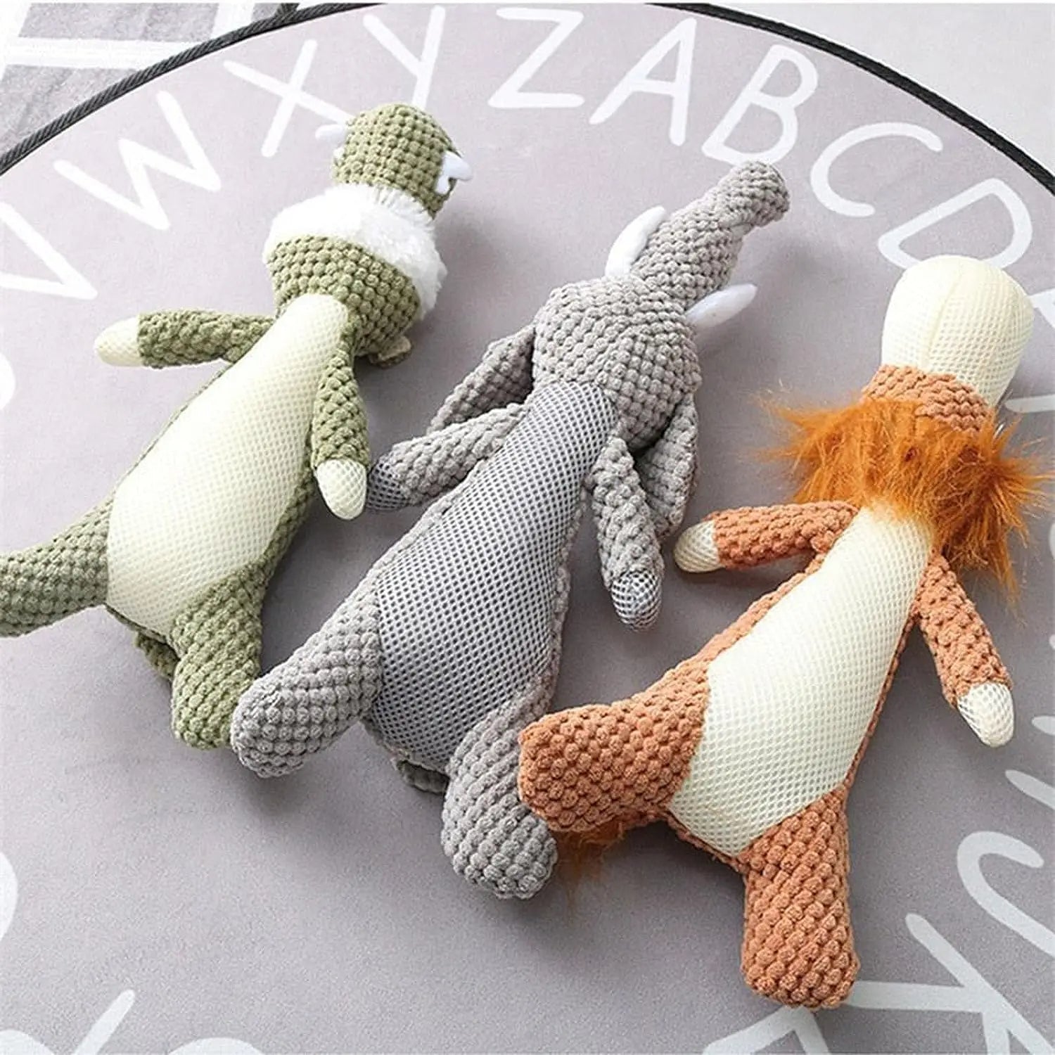 Indestructible Plush Dog Chew Toy with Squeaker – Durable for Aggressive Chewers 3