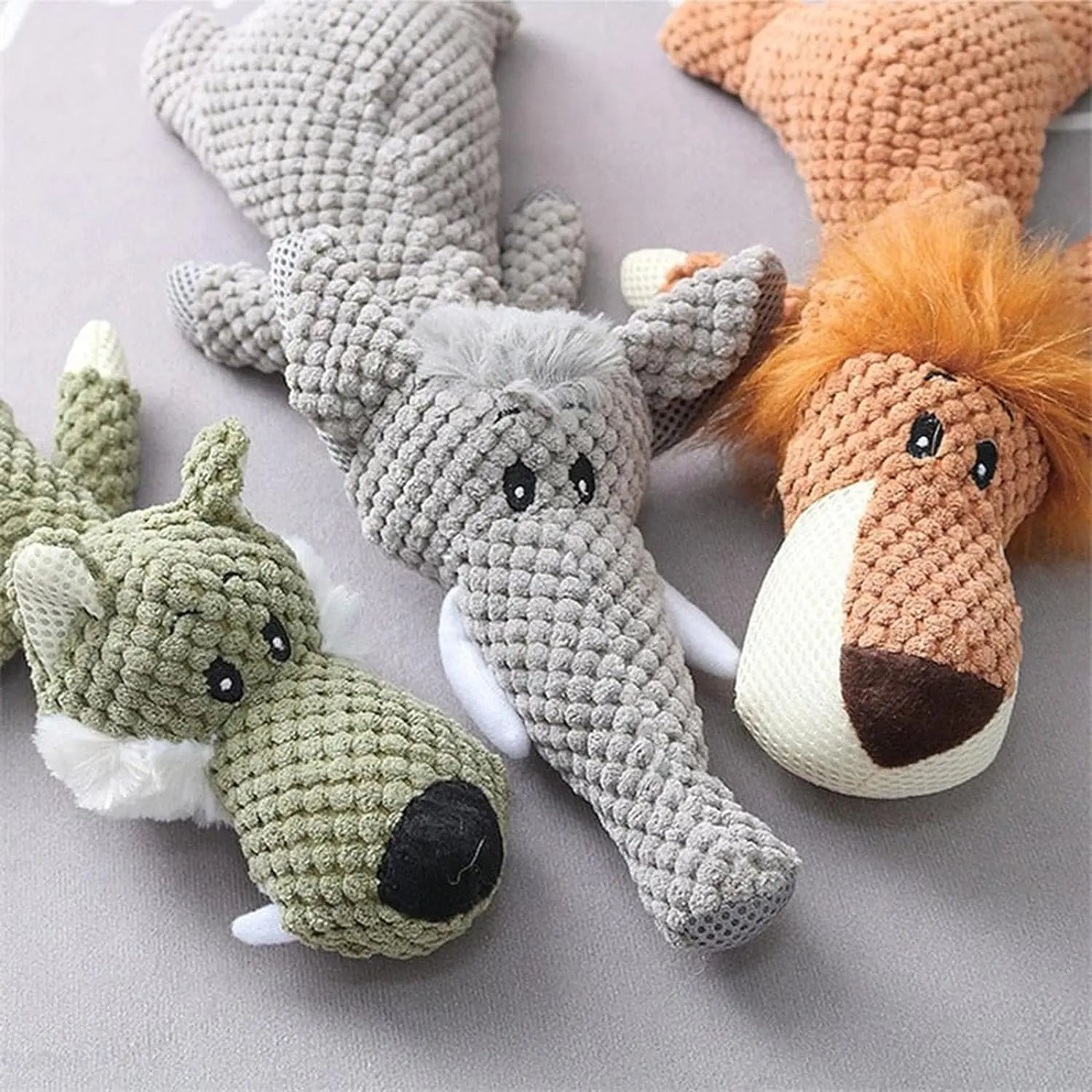 Indestructible Plush Dog Chew Toy with Squeaker – Durable for Aggressive Chewers 4