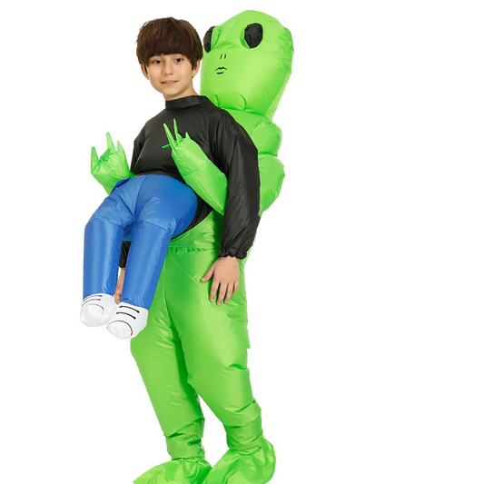 Inflatable Alien Costume for Adults and Kids – Fun Halloween Costume with Quick Inflation and Durable Eco-Friendly Material