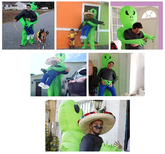 Inflatable Alien Costume for Adults and Kids – Fun Halloween Costume with Quick Inflation and Durable Eco-Friendly Material