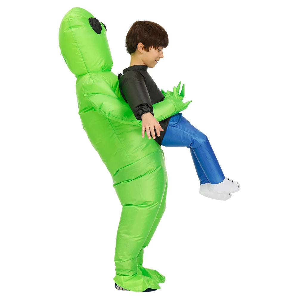 Inflatable Alien Costume for Adults and Kids – Fun Halloween Costume with Quick Inflation and Durable Eco-Friendly Material