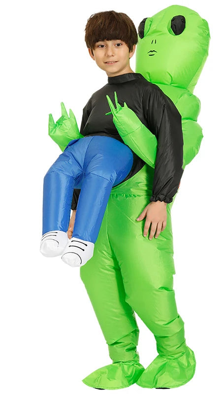 Inflatable Alien Costume for Adults and Kids – Fun Halloween Costume with Quick Inflation and Durable Eco-Friendly Material