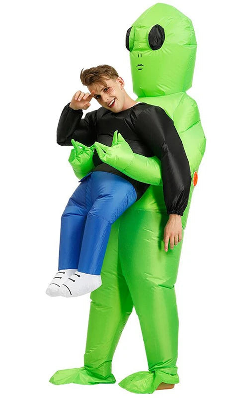 Inflatable Alien Costume for Adults and Kids – Fun Halloween Costume with Quick Inflation and Durable Eco-Friendly Material