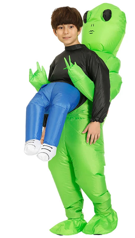 Inflatable Alien Costume for Adults and Kids – Fun Halloween Costume with Quick Inflation and Durable Eco-Friendly Material