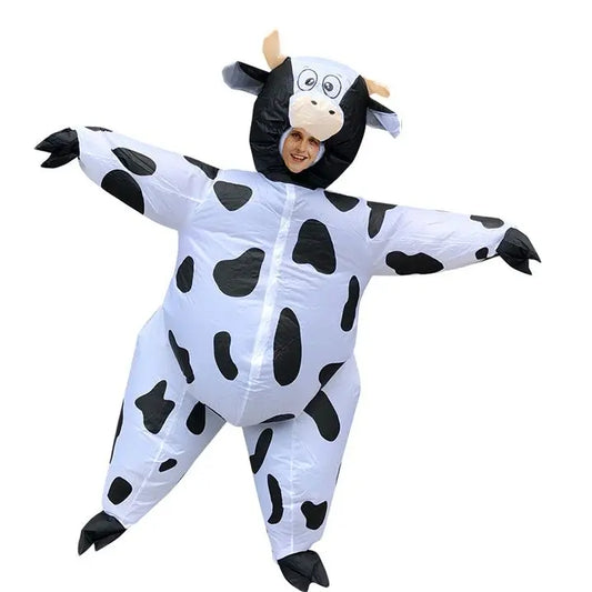 Inflatable Cow Costume for Adults – Fun Blow Up Halloween Costume with Easy Inflation and Comfortable Visibility