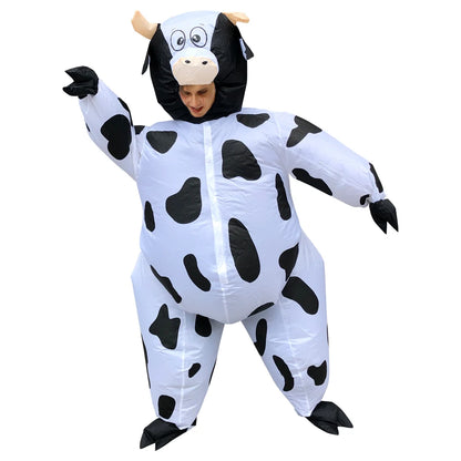 Inflatable Cow Costume for Adults – Fun Blow Up Halloween Costume with Easy Inflation and Comfortable Visibility