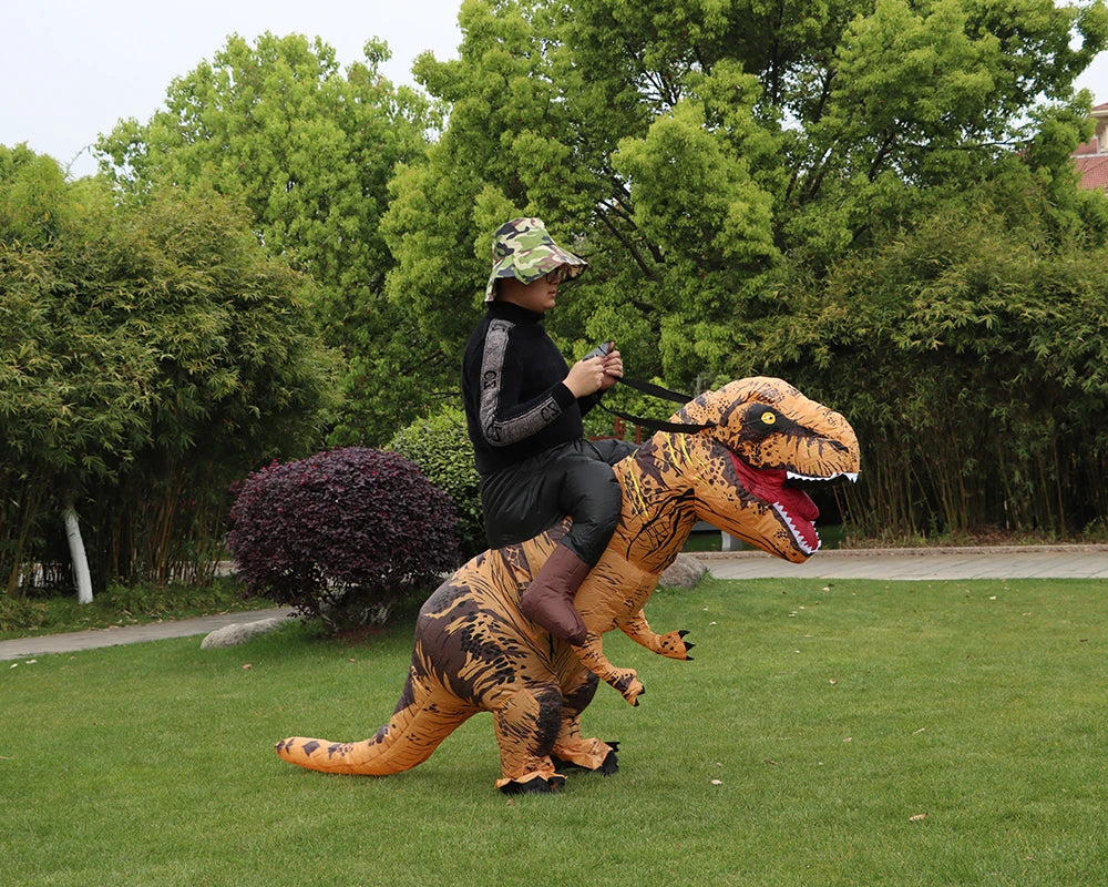 Inflatable T-Rex Costume for Adults – Fun Unisex Dinosaur Outfit for Halloween Parties