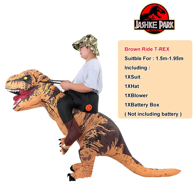 Inflatable T-Rex Costume for Adults – Fun Unisex Dinosaur Outfit for Halloween Parties