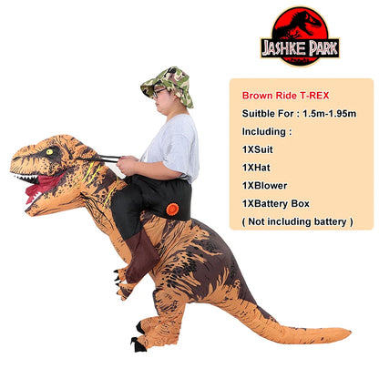 Inflatable T-Rex Costume for Adults – Fun Unisex Dinosaur Outfit for Halloween Parties