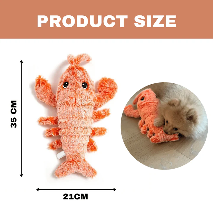 Interactive Floppy Lobster Dog Toy – Durable Cotton, 13.8 x 8.3 Inches, Engaging Play for Dogs 3