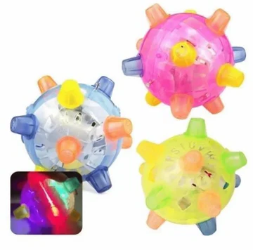 Interactive LED Jumping Ball for Dogs – Colorful, Safe, and Stimulating Dog Toy 0