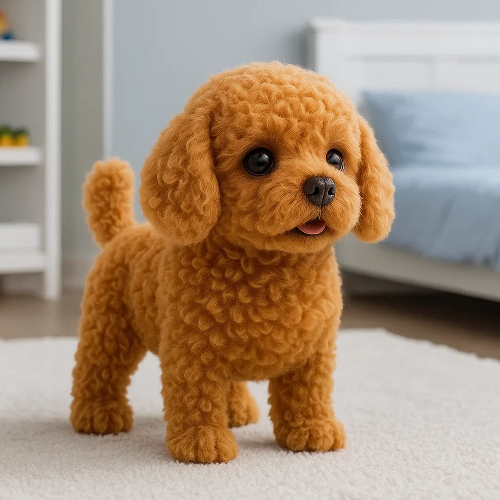 Interactive Plush Robot Puppy Toy with Realistic Movements and Sounds – Eco-Friendly Plush Companion for All Ages 3