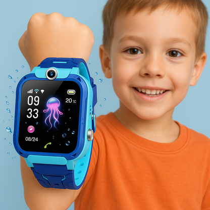 Kids Waterproof Smartwatch with GPS Tracking, SOS Function, and Colorful Touchscreen – Durable and Fun Design 0
