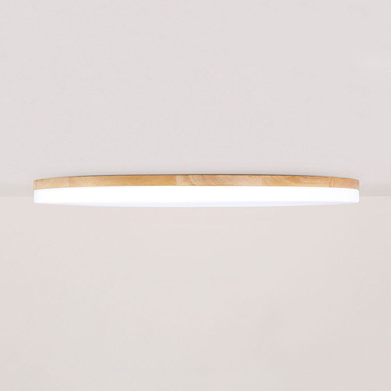 LED Ceiling Lamp with Natural Wood and Metal Design – Versatile Lighting for Bedroom, Living Room, and Dining Room 3