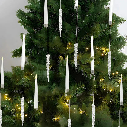 LED Flameless Candle Set for Christmas Tree – Remote-Controlled, Dimmable, Realistic Flickering Glow 2