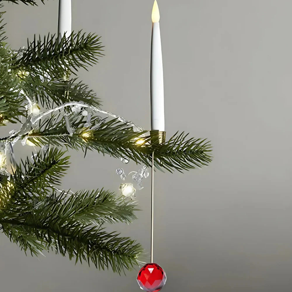 LED Flameless Candle Set for Christmas Tree – Remote-Controlled, Dimmable, Realistic Flickering Glow 3