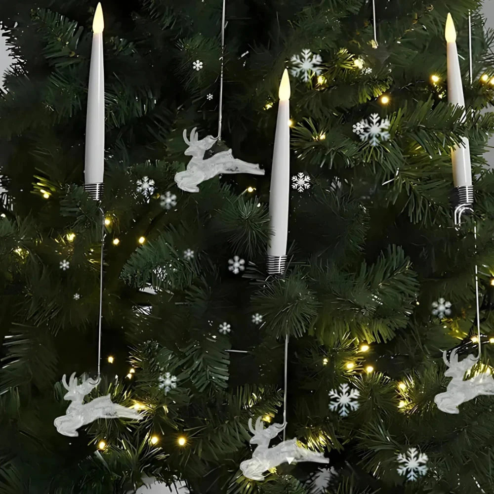 LED Flameless Candle Set for Christmas Tree – Remote-Controlled, Dimmable, Realistic Flickering Glow 5
