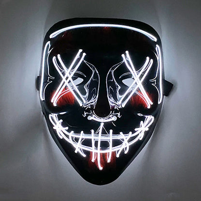LED Luminous Party Mask for Halloween and Carnival – Glow in the Dark Cosplay Accessory with Multiple Light Modes 3