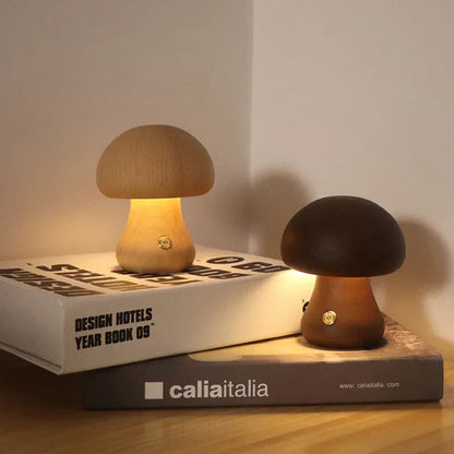 LED Touch Control Table Lamp – Soft Light Mushroom Design for Bedroom and Kids' Room 2