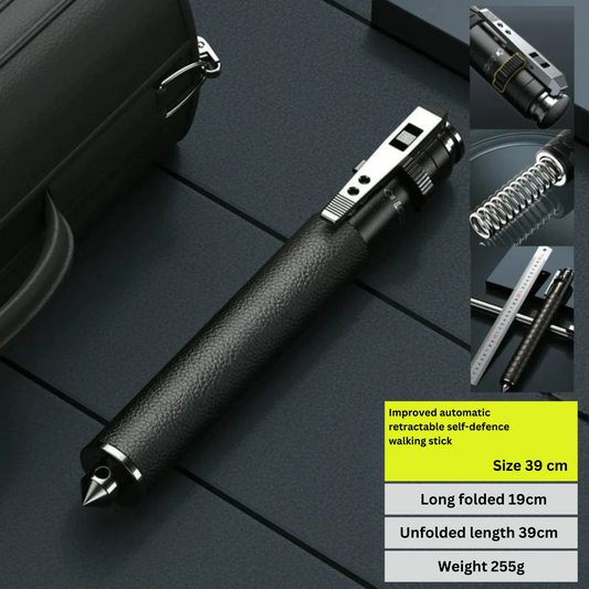 Lightweight Adjustable Hiking Stick with LED Light – Durable Walking Stick and Trekking Pole for Outdoor Safety 1