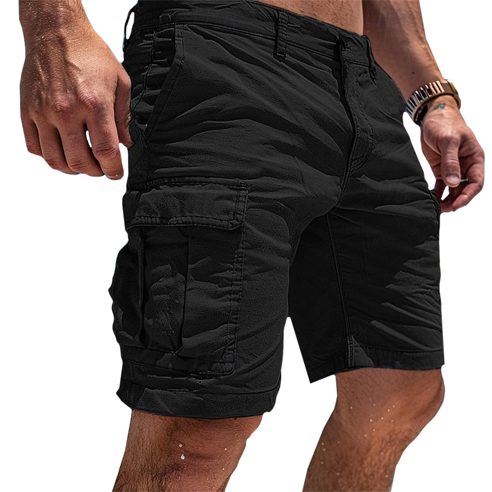 Lightweight Cotton Cargo Shorts for Men with Multiple Pockets – Relaxed Fit for Comfort 2