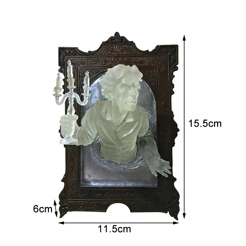 Luminous Devil's Hand Wall Decoration – Gothic Resin Art for Spooky Home Decor – 12x8 Inches, Indoor Accent Piece