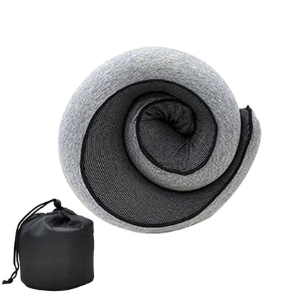 Luxury Memory Foam Travel Neck Pillow with Ergonomic Design and Waterproof Carry Bag 3