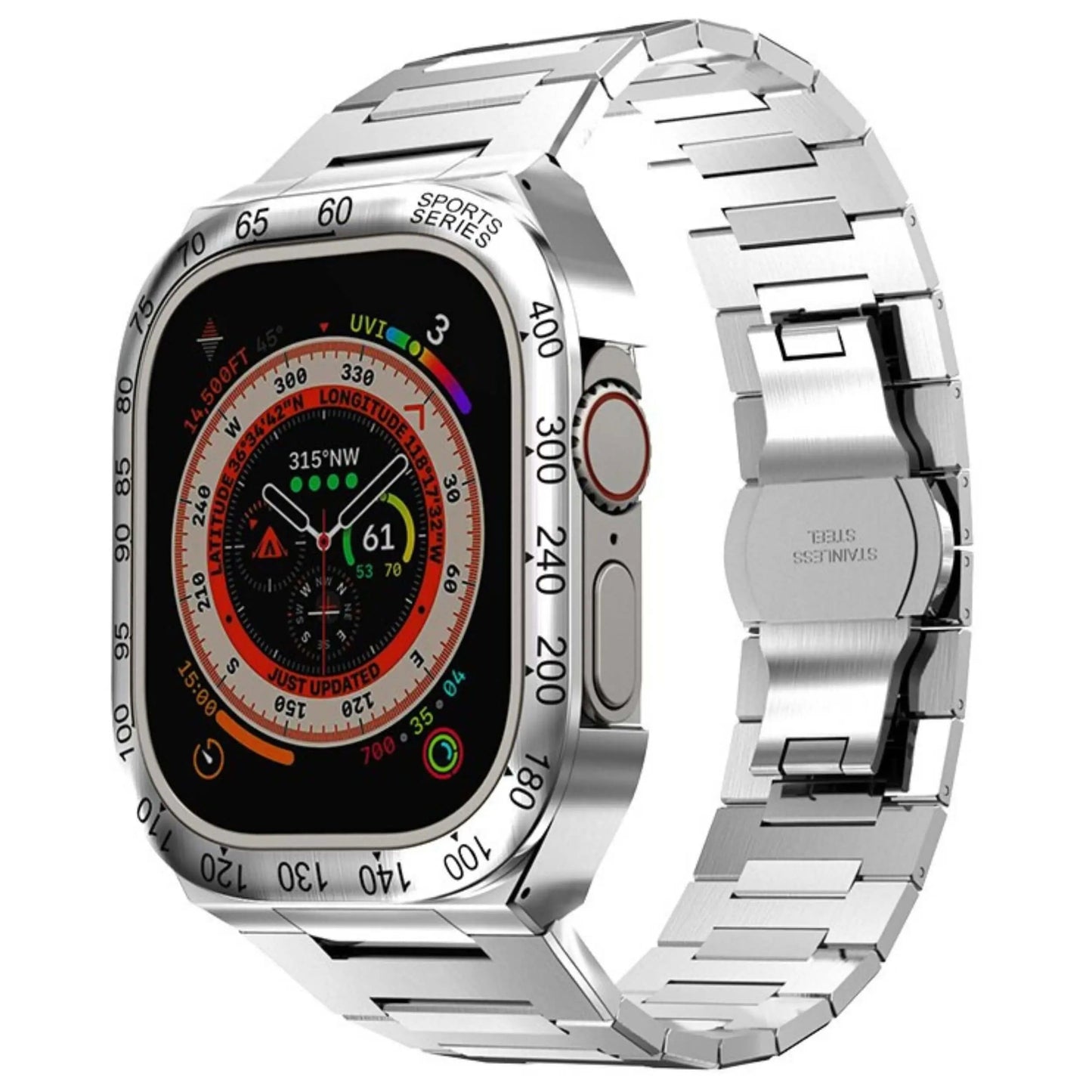 Luxury Stainless Steel Smartwatch Case for Ultimate Protection – Elegant and Durable Design for All Smartwatches 10