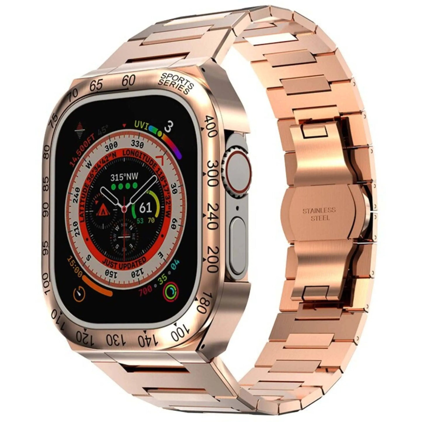 Luxury Stainless Steel Smartwatch Case for Ultimate Protection – Elegant and Durable Design for All Smartwatches 9