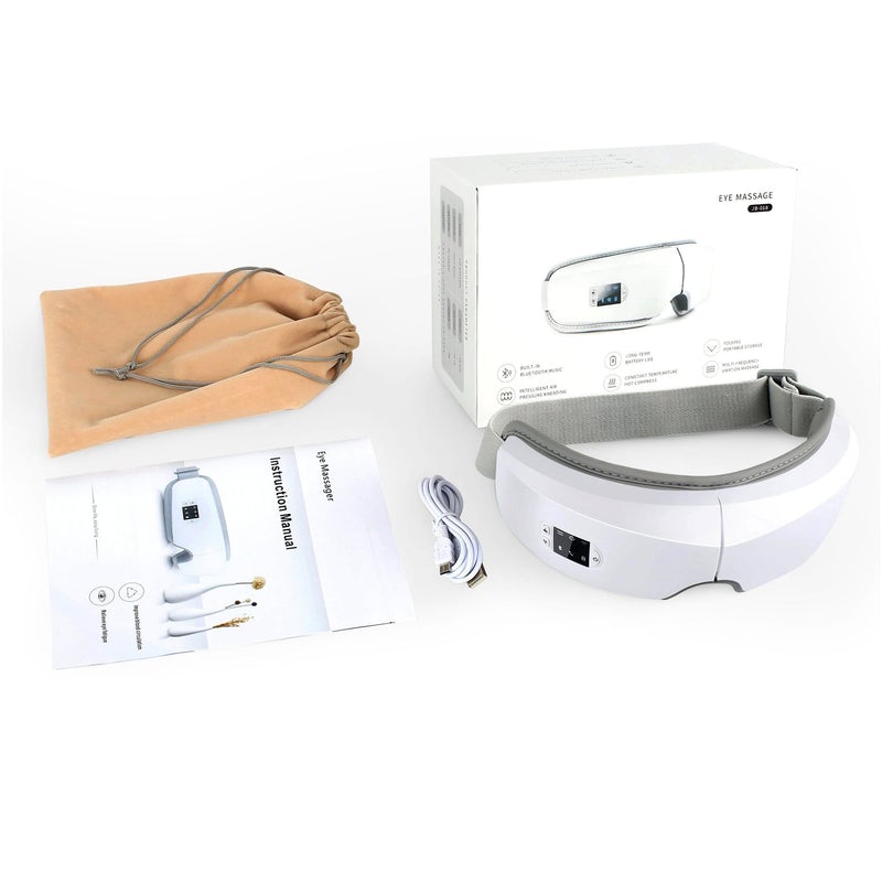 TRUZENIC Eye Massager – Heated Vibration, Air Pressure and Bluetooth Relaxation Mask