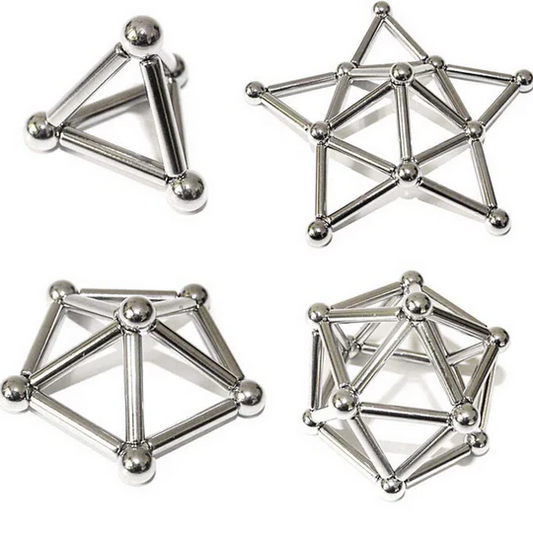 Magnetic Building Blocks Set – 36 Sticks and 27 Balls for Creative Play and Cognitive Development 1