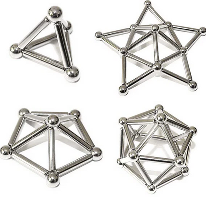 Magnetic Building Blocks Set – 36 Sticks and 27 Balls for Creative Play and Cognitive Development 1