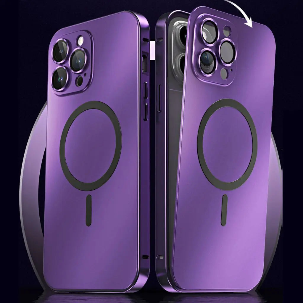 Magnetic Metal Case for iPhone 15 Pro Max – Sleek, Durable, Shockproof Design with MagSafe Compatibility 4